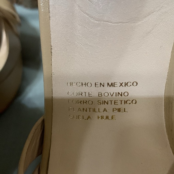 Felipe Riviera Tan Heels. Size 7” - Picture 6 of 12